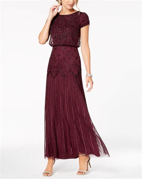 macy's evening dresses with sleeves|macy's evening wear on sale.